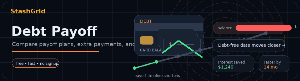 Debt Payoff Planner — StashGrid